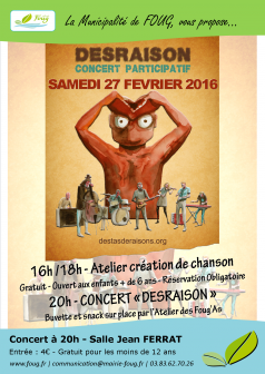 Affiche - Concert DERAISON