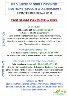 Les Ouvriers de Foug à l'honneur